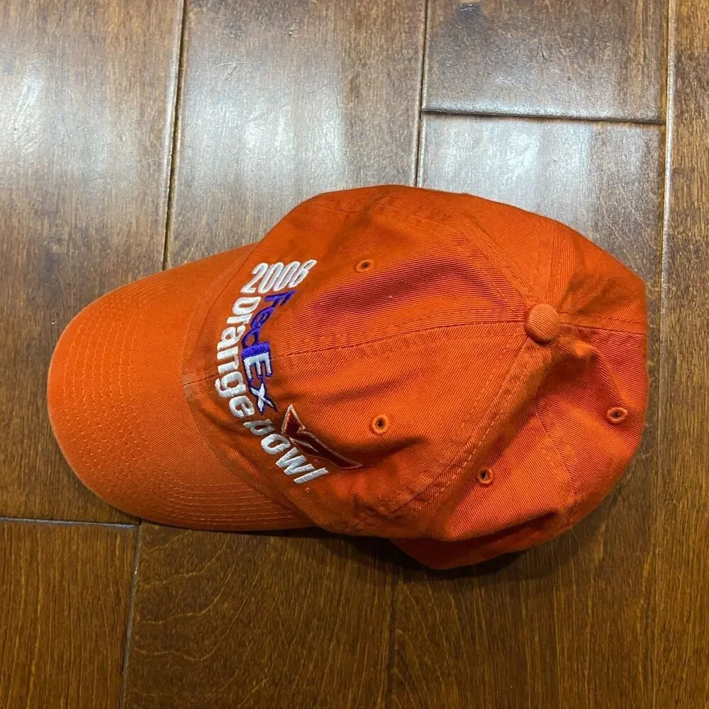 Twins 2008 FedEx Orange Bowl VT Virginia Tech Hat Cap Embroidered Men's One Size - Picture 4 of 6